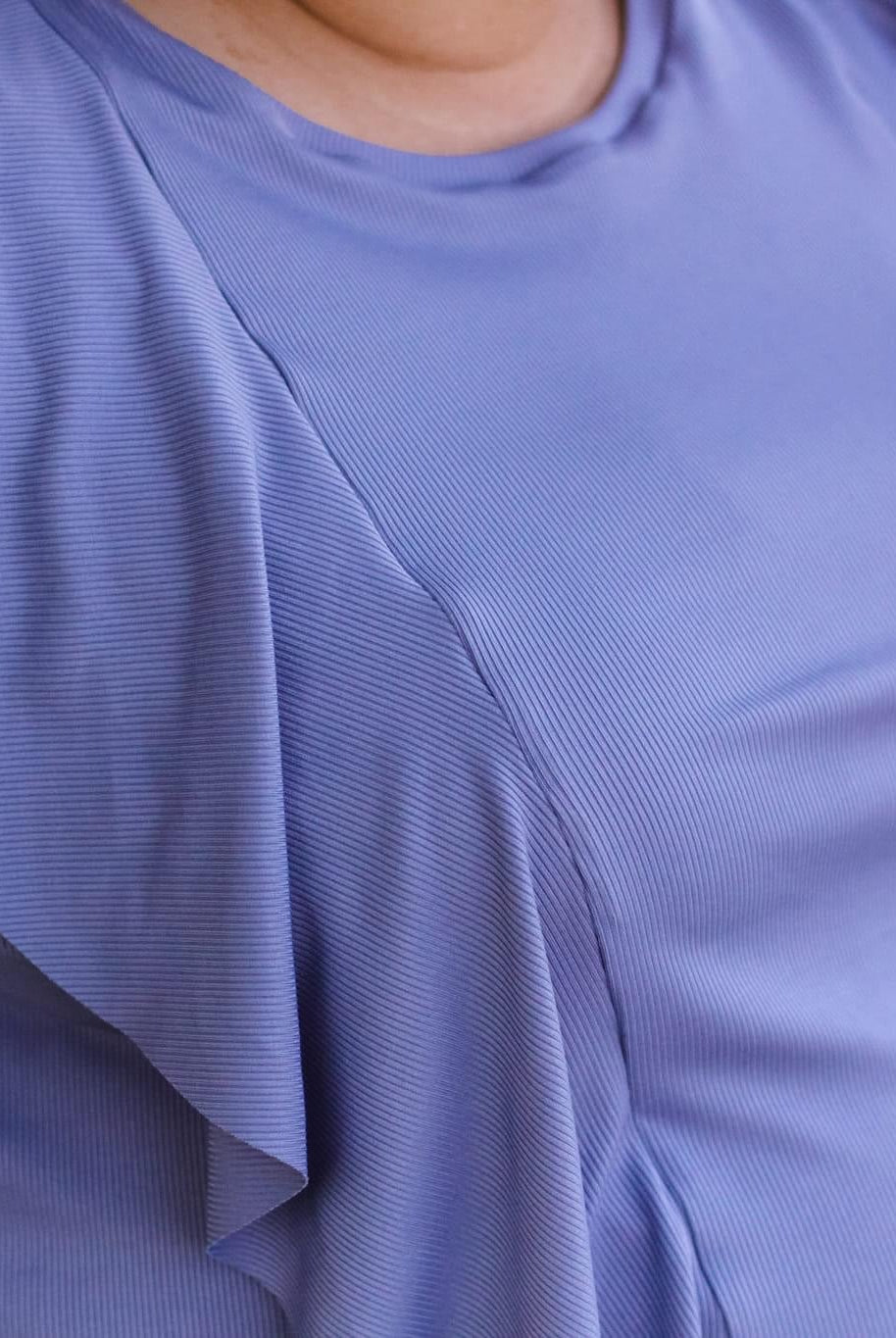 Skylight Blue, Rib Knit Fabric - Boho Fabrics