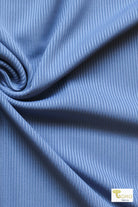 Skylight Blue, Rib Knit Fabric - Boho Fabrics