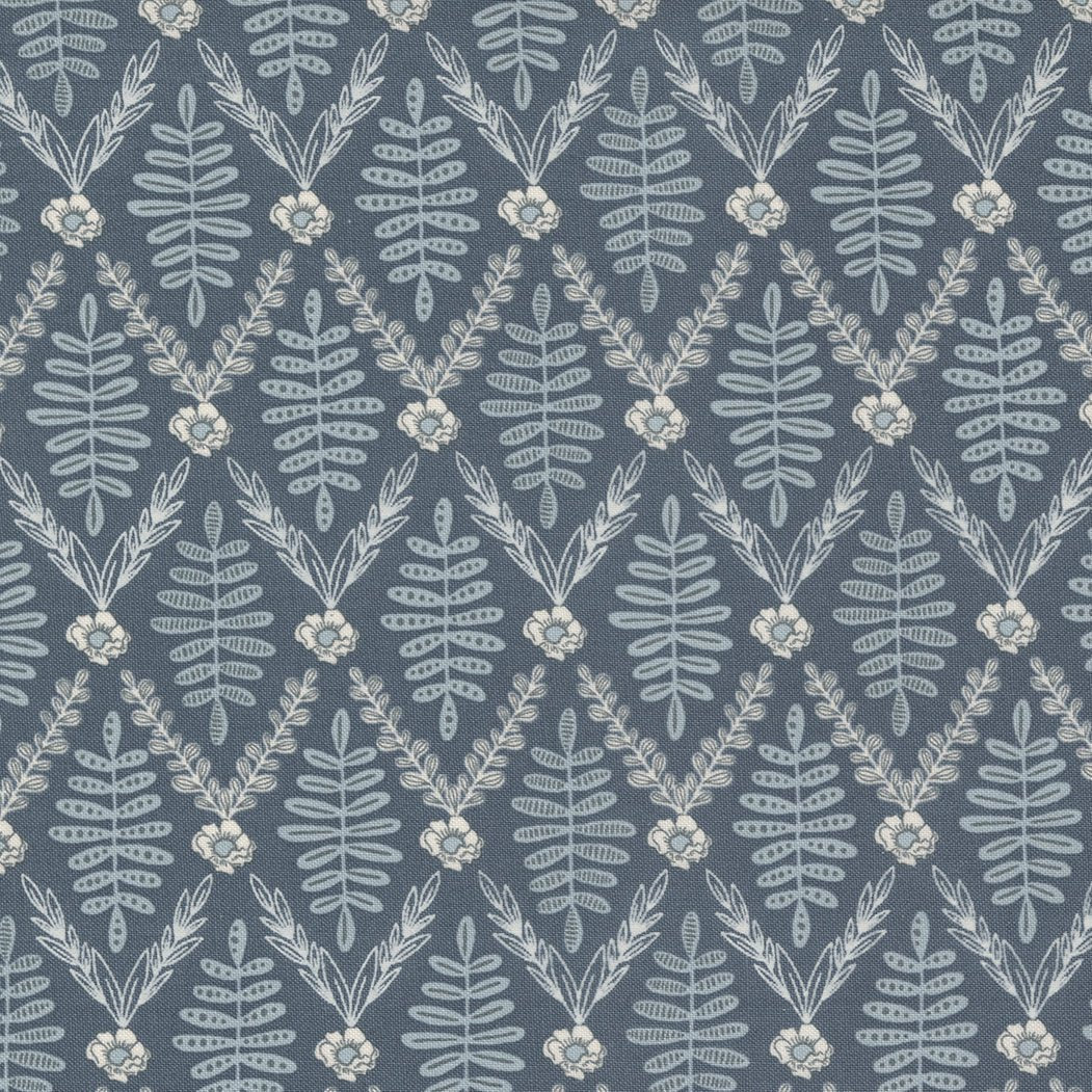 Slow Stroll in Sky by Moda - 100% Cotton Quilting Fabric - 45543 28 - Boho Fabrics - Quilting Cotton, Woven