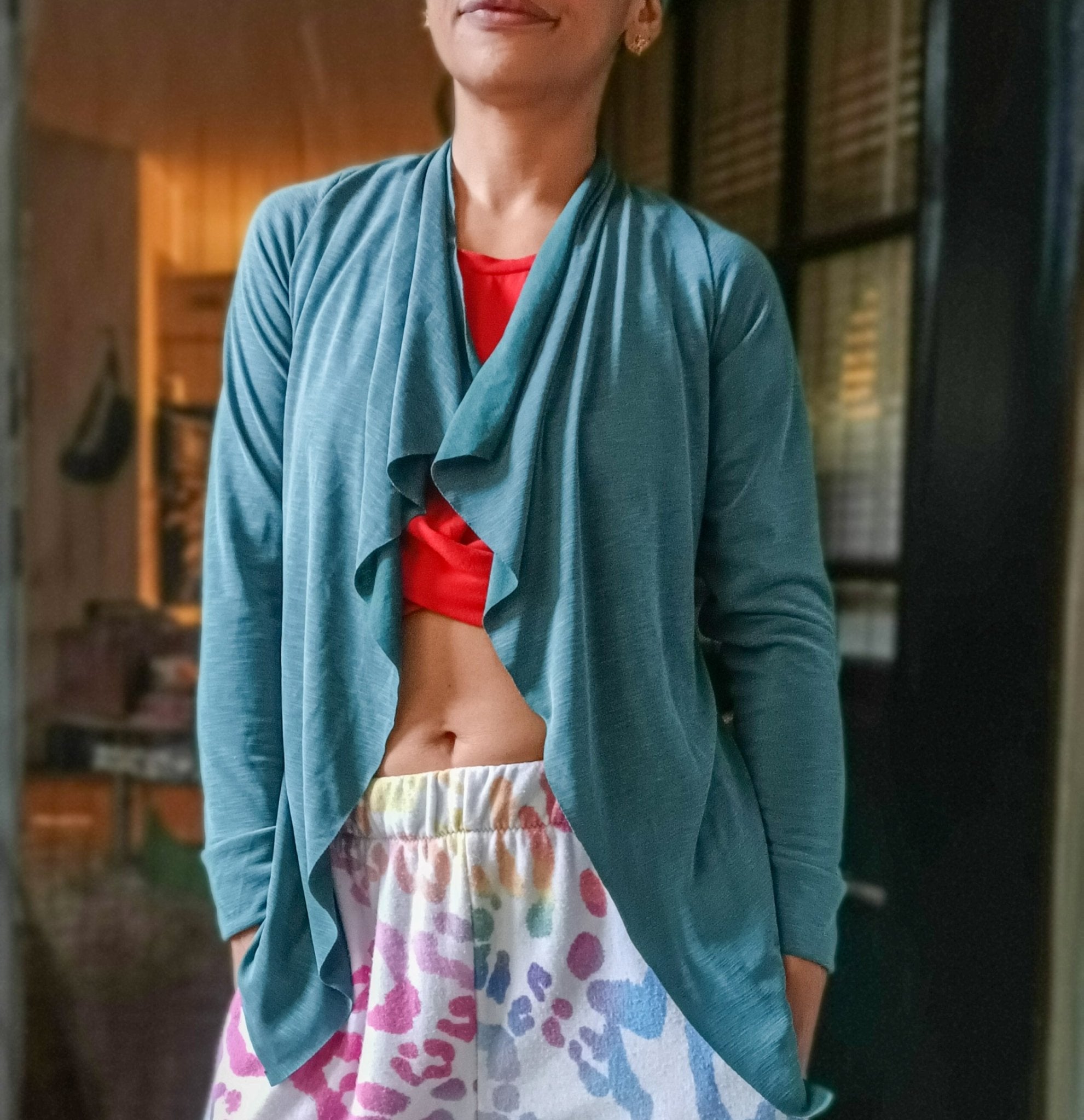 Slub, Jade Teal, Cupro Knit - Boho Fabrics