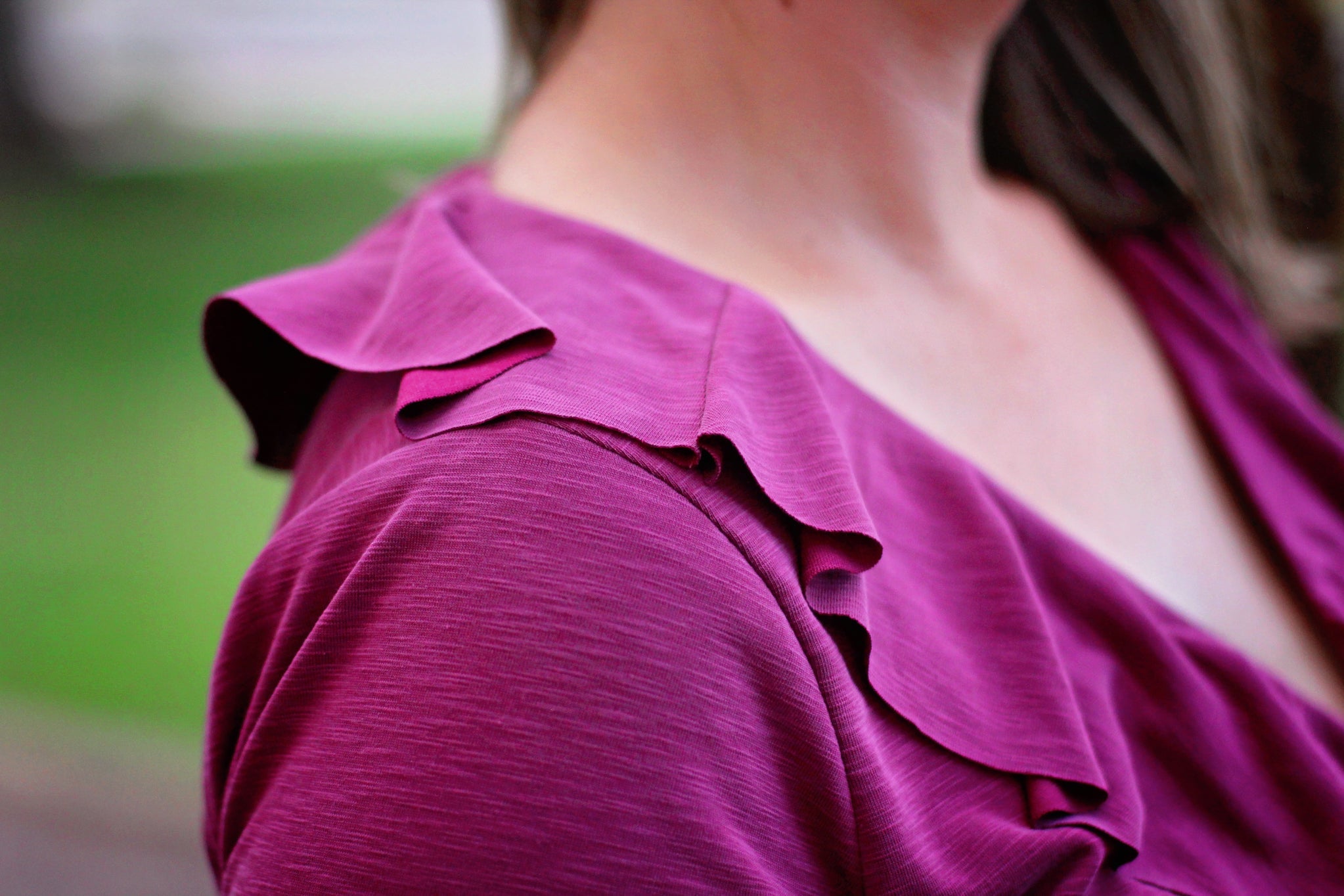 Slub, Magenta Cupro, Cupro Knit Fabric - Boho Fabrics - Cupro, Knit Fabric