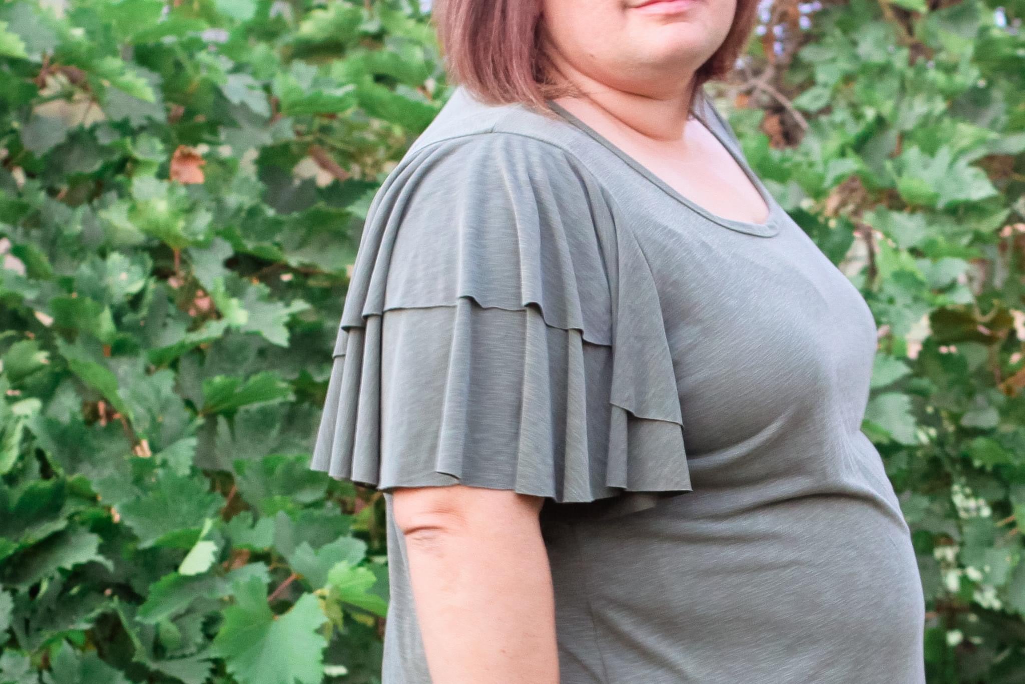 Slub, Olive Green, Cupro Knit - Boho Fabrics