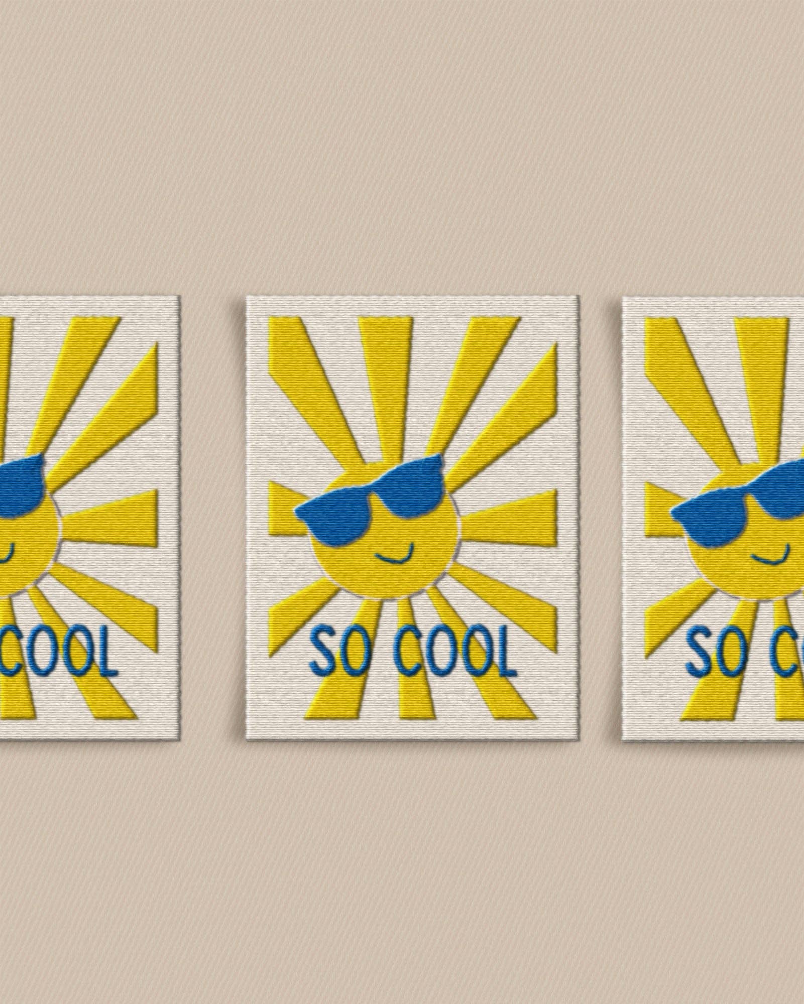 So Cool Large Garment Labels - Boho Fabrics - Sew - in Labels