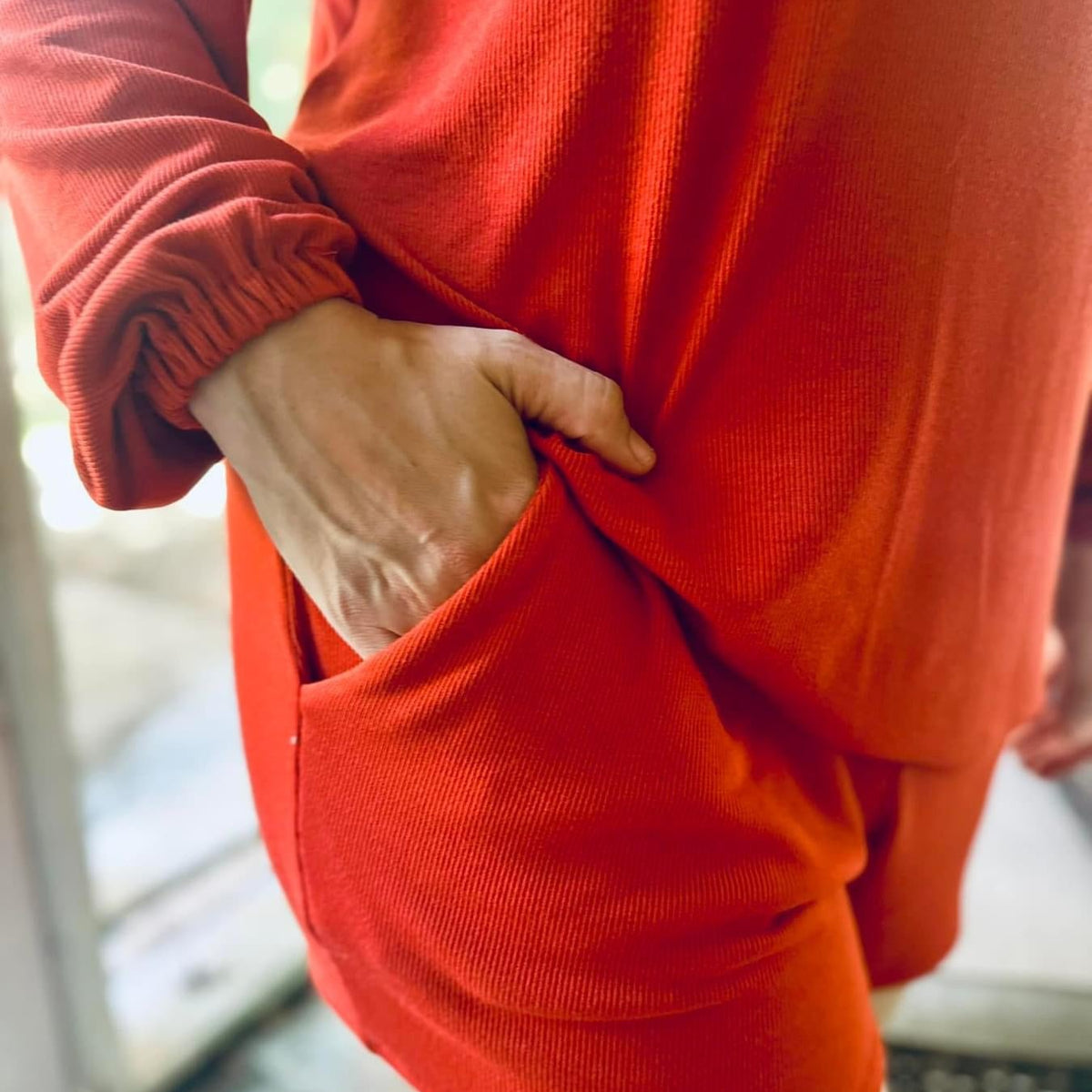 Soft Burnt Orange, Rib Knit Fabric – Boho Fabrics