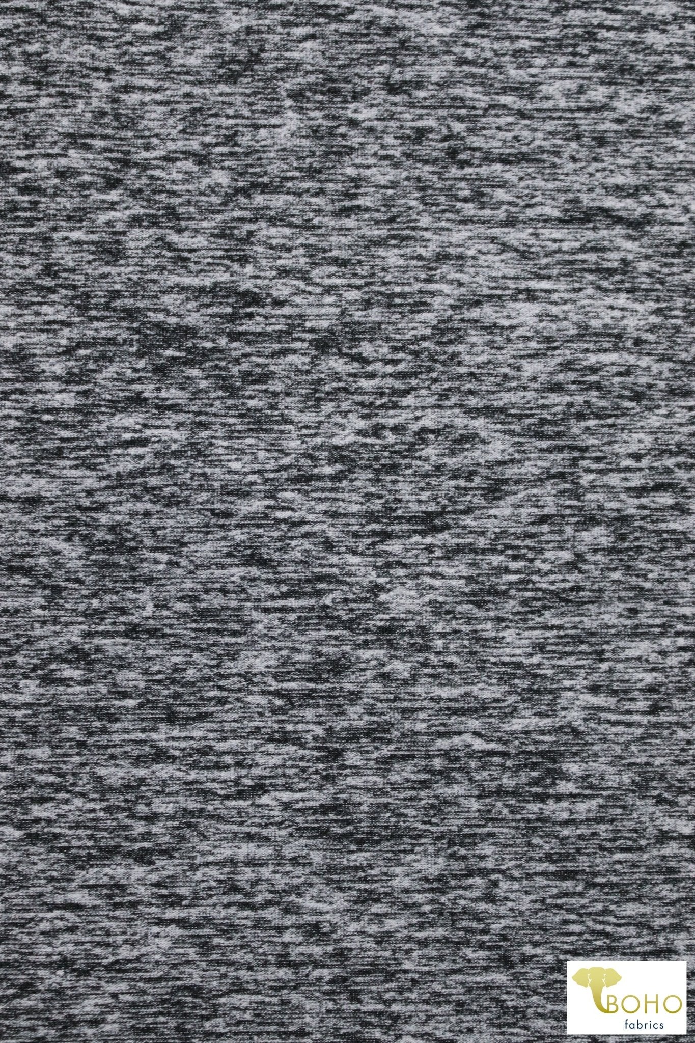 Space Gray, Solid Athletic Knit Fabric - Boho Fabrics - Athletic Knit Fabric