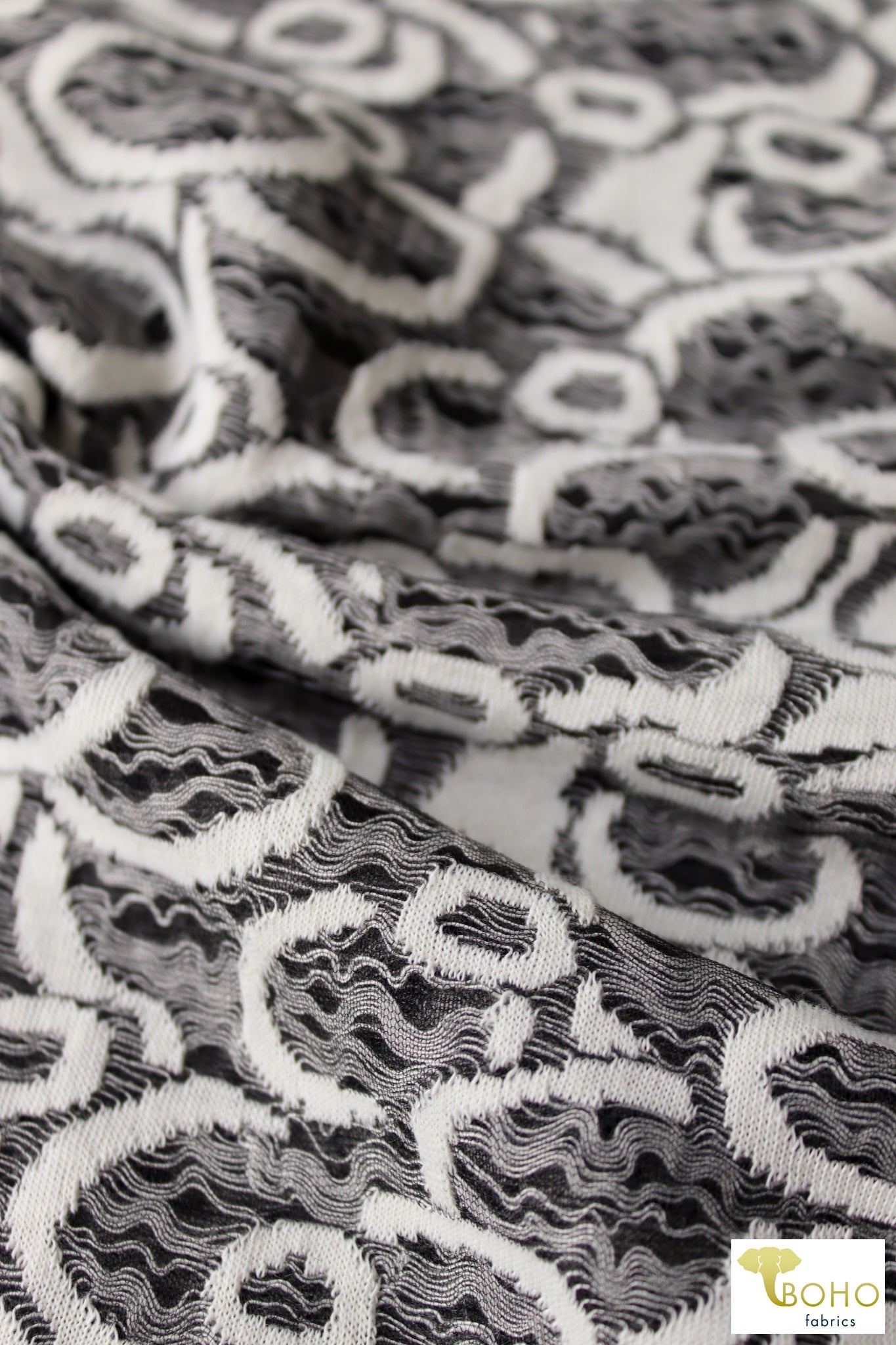 Space Opera Stretch Lace. Dual Layers - Boho Fabrics