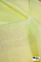 Sparkling Pear, Organza Shimmer, Woven Fabric - Boho Fabrics - Organza, Woven Fabric