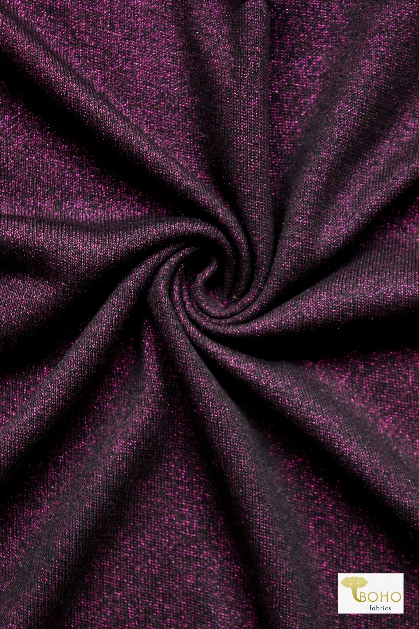 Sparkling Raspberry, Hacci Sweater Knit - Boho Fabrics