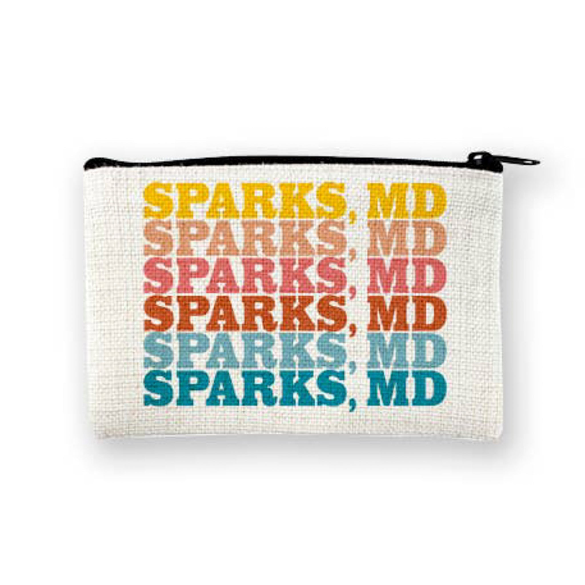 Sparks, MD! Small Zip Pouch - Boho Fabrics - 