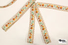 Spool of 400 Yards. Rose Chain in Harvest, 6/8" Vintage Jacquard Woven Trim, TRIM - 044 - Boho Fabrics - Trims