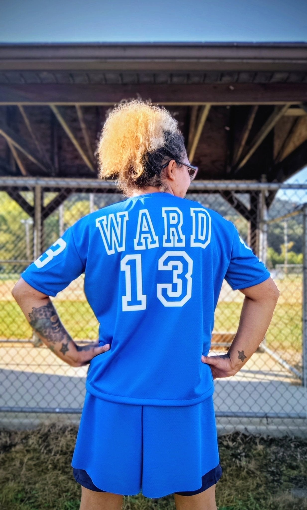 Sport Blue, Flat Back Dimple, Athletic Mesh Fabric - Boho Fabrics - Athletic Knit Fabric