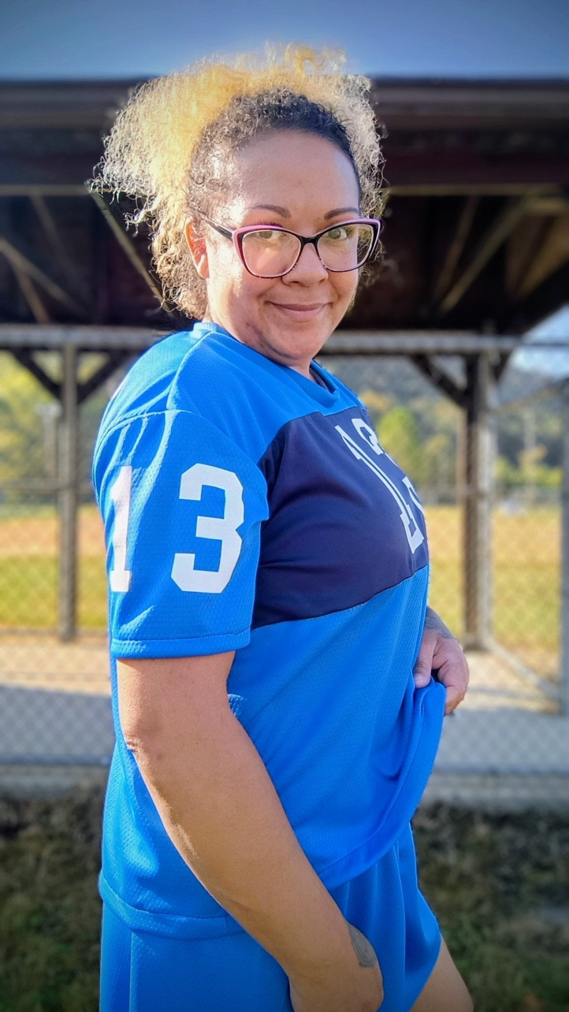 Sport Blue, Flat Back Dimple, Athletic Mesh Fabric - Boho Fabrics - Athletic Knit Fabric