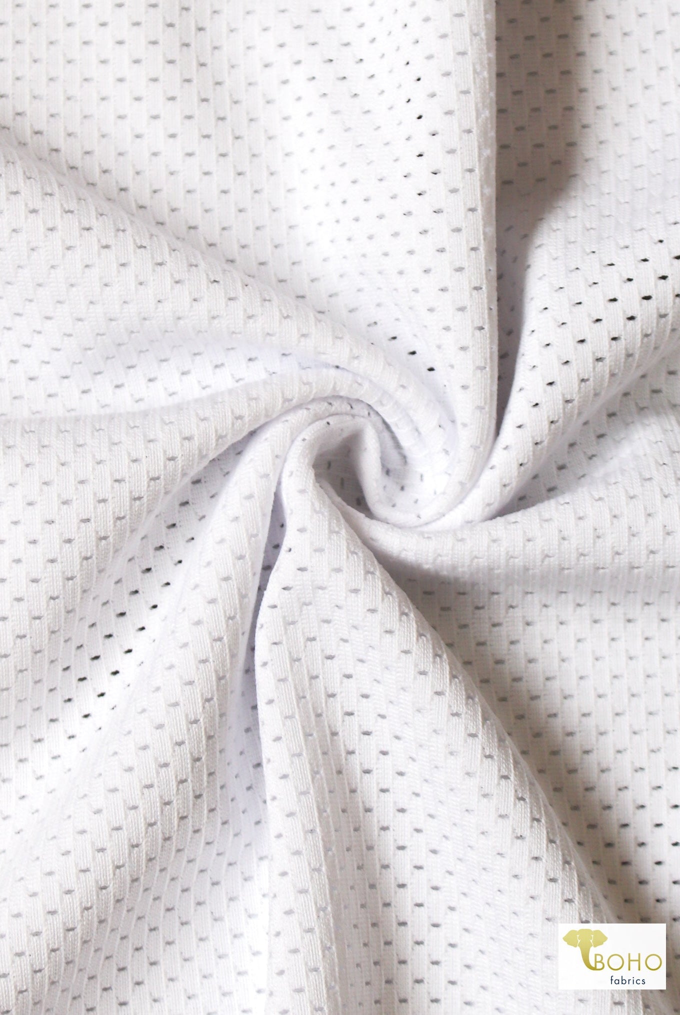 Sport's Mesh in White - Boho Fabrics