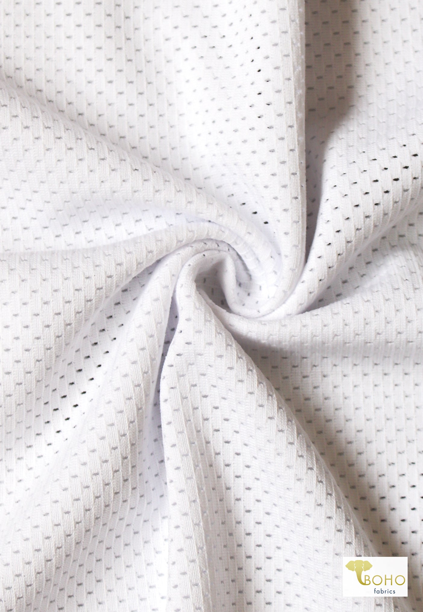 Sport's Mesh in White - Boho Fabrics