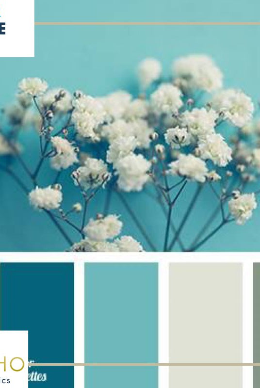 "Sprigs of Blue", Mystery Color Palette Box. - Boho Fabrics