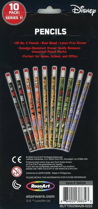 Star Wars 10Ct HB No. 2 Pencils (Disney Star Wars) - Boho Fabrics - Art & Craft Kits