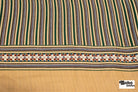 Starblock Stripe, Vintage Woven Fabric. SOLD AS 3 Yard Piece - Boho Fabrics - Vintage Fabric