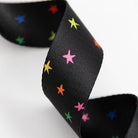 Starry in Vivid Black, 1.5" Webbing, Sold by the Yard. Ruby Star Society - Boho Fabrics - Bag Making Supplies