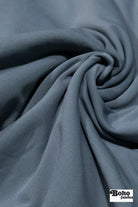 Steel Blue, Power Stretch Pro Fleece - Backed Performance Fabric. 2nds - Boho Fabrics - Performance Fabrics