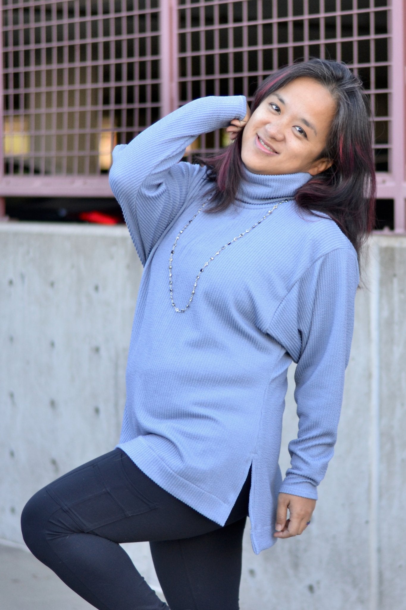 Steel Blue, Urban Rib Knit Fabric - Boho Fabrics - Rib Solid, Knit Fabric