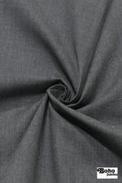 Steel Gray Wool Suiting Woven Fabric - Boho Fabrics - Woven, Fabric