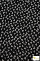 Stencil Roses, Rayon Crepe Woven Fabric. WVP-217 - Boho Fabrics