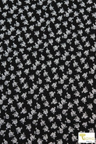 Stencil Roses, Rayon Crepe Woven Fabric. WVP-217 - Boho Fabrics