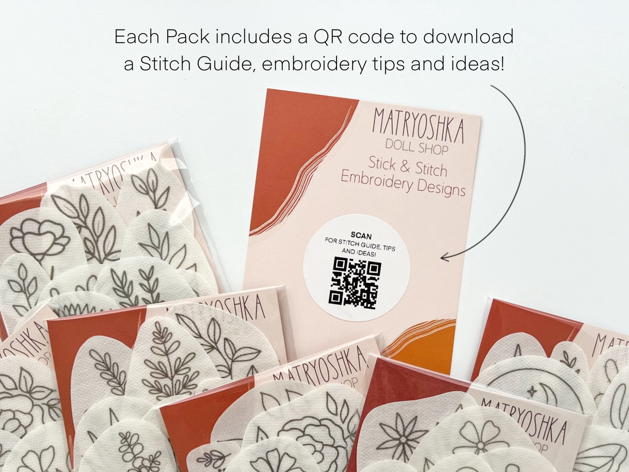 Stick & Stitch Embroidery designs, embroidery patterns - Boho Fabrics - 