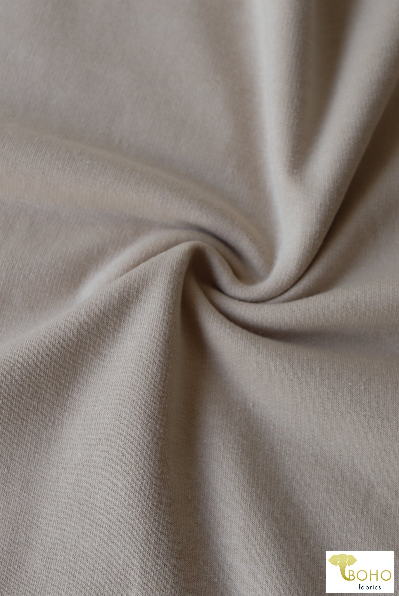 Stone. Cotton French Terry. CLFT-938-STN - Boho Fabrics