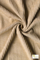 Stone Ruffle, Rib Knit Fabric - Boho Fabrics