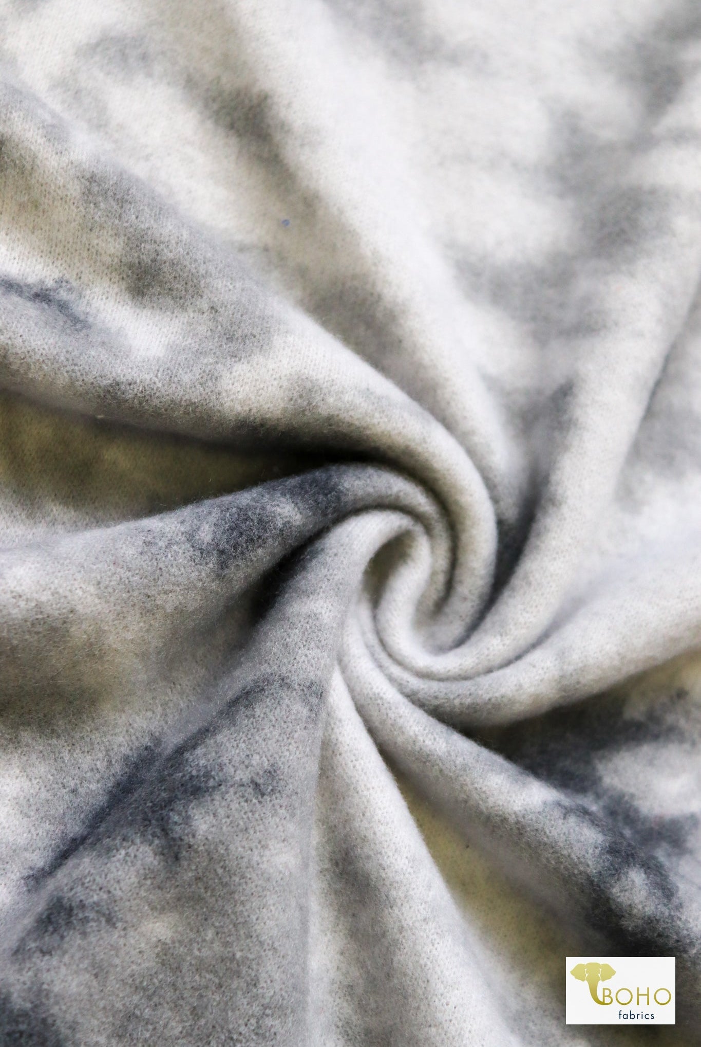 Stormy Skies, Brushed Printed Sweater Knit Fabric - Boho Fabrics