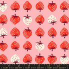 Strawberries in Balmy by Kimberly Kight for Ruby Star Society - Strawberry Collection. Cotton Fabric - RS3084 13 - Boho Fabrics - Quilting Cotton, Woven