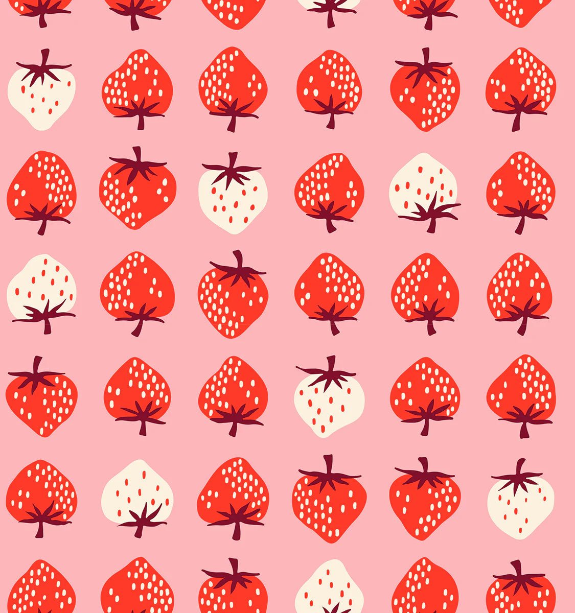 Strawberries in Balmy by Kimberly Kight for Ruby Star Society - Strawberry Collection. Cotton Fabric - RS3084 13 - Boho Fabrics - Quilting Cotton, Woven