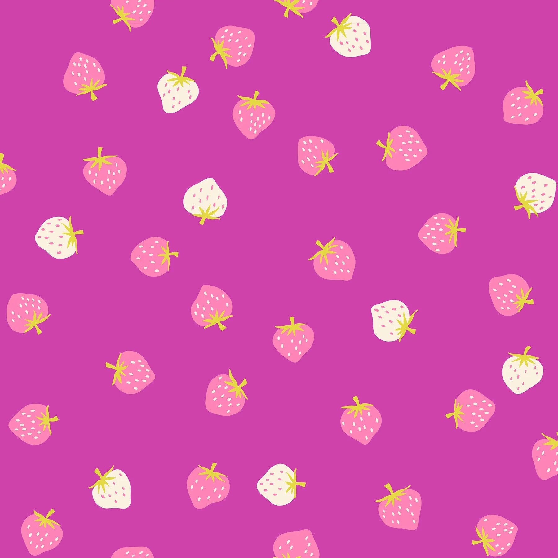 Strawberries in Berry by Kimberly Kight for Ruby Star Society - Strawberry Collection. Cotton Fabric - RS3085 18 - Boho Fabrics - Quilting Cotton, Woven