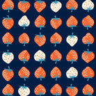 Strawberries in Navy by Kimberly Kight for Ruby Star Society - Strawberry Collection. Cotton Fabric - RS3084 23 - Boho Fabrics - Quilting Cotton, Woven