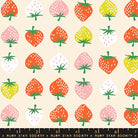 Strawberries in Shell by Kimberly Kight for Ruby Star Society - Strawberry Collection. Cotton Fabric - RS3084 11 - Boho Fabrics - Quilting Cotton, Woven