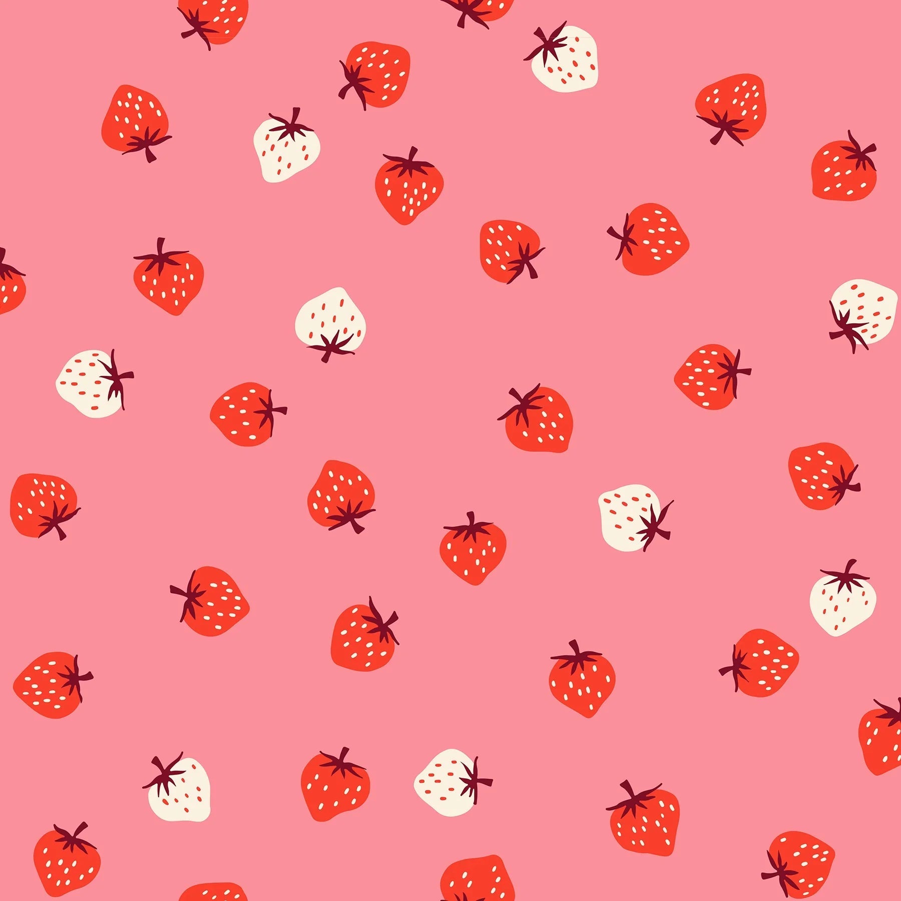 Strawberries in Sorbet by Kimberly Kight for Ruby Star Society - Strawberry Collection. Cotton Fabric - RS3085 16 - Boho Fabrics - Quilting Cotton, Woven