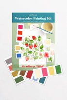 Strawberry Fields watercolor painting kit - Boho Fabrics - Painting Kits & Supplies