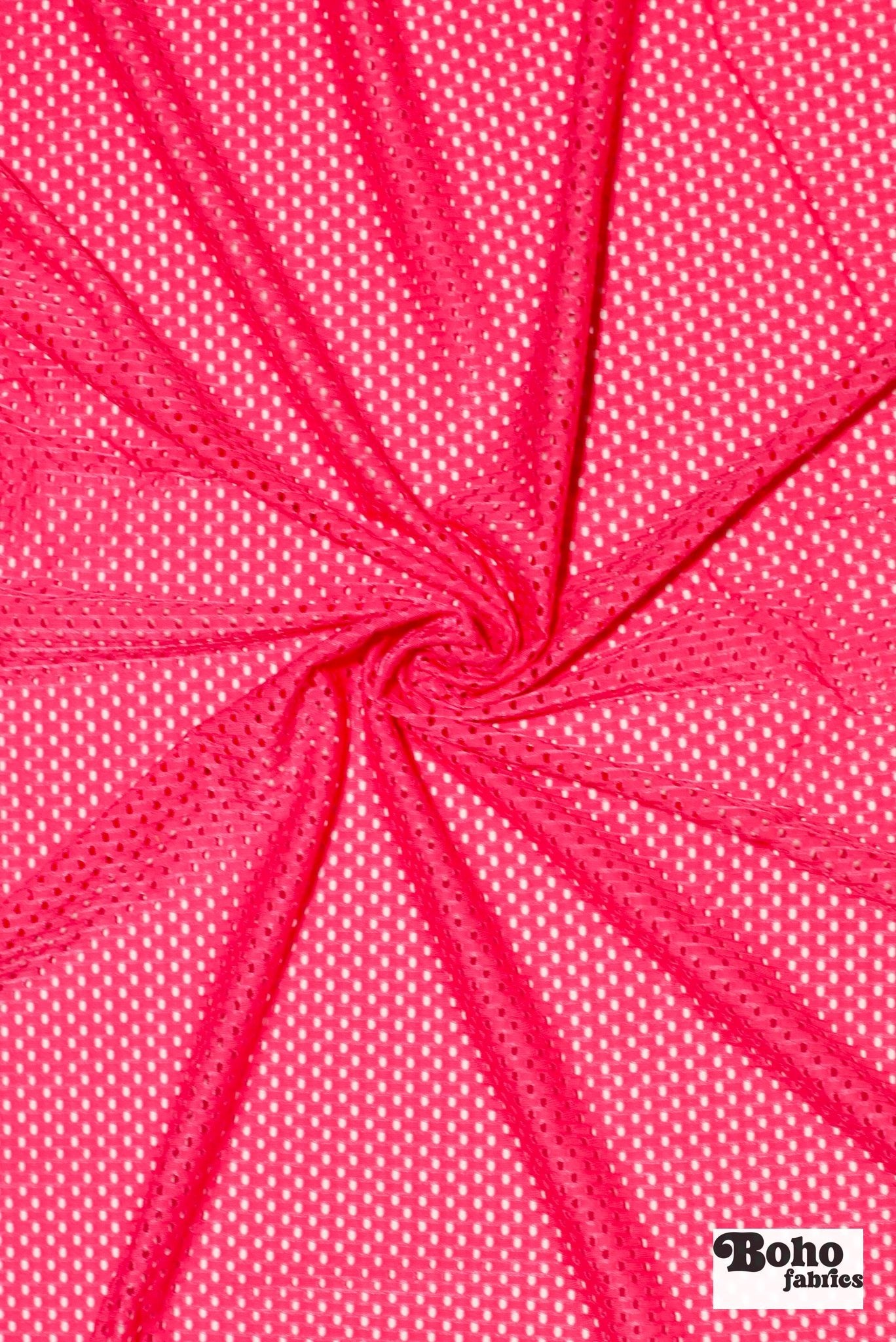Stretch Mesh in Hot Pink - Boho Fabrics - Stretch Lace Fabric