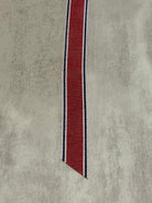 Stripes in Red, 1" Vintage Jacquard Woven Trim, TRIM - 155 - Boho Fabrics - Trims