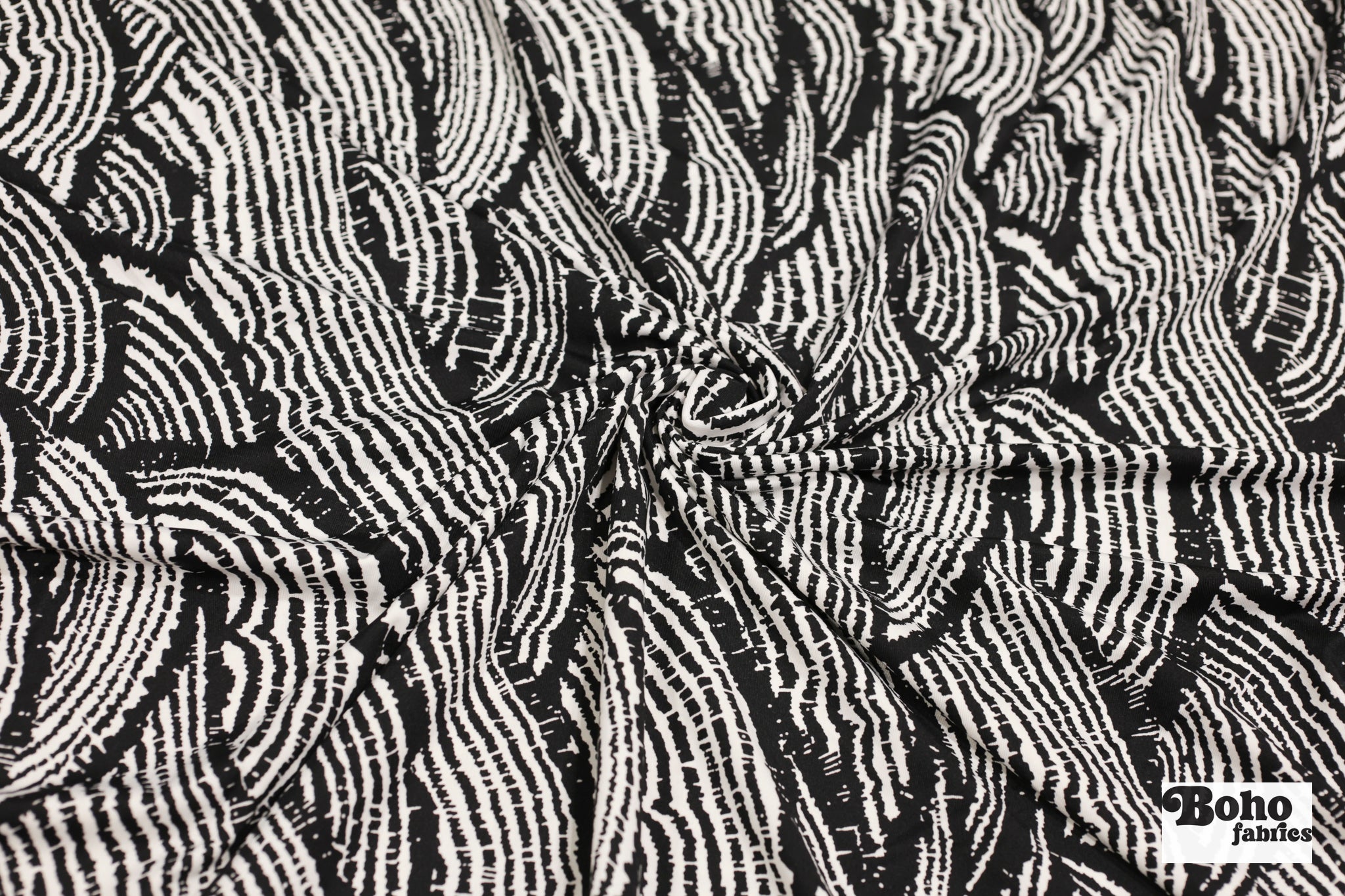 Sumi Tide, Printed Athletic Knit Fabric - Boho Fabrics - Athletic Knit Fabric