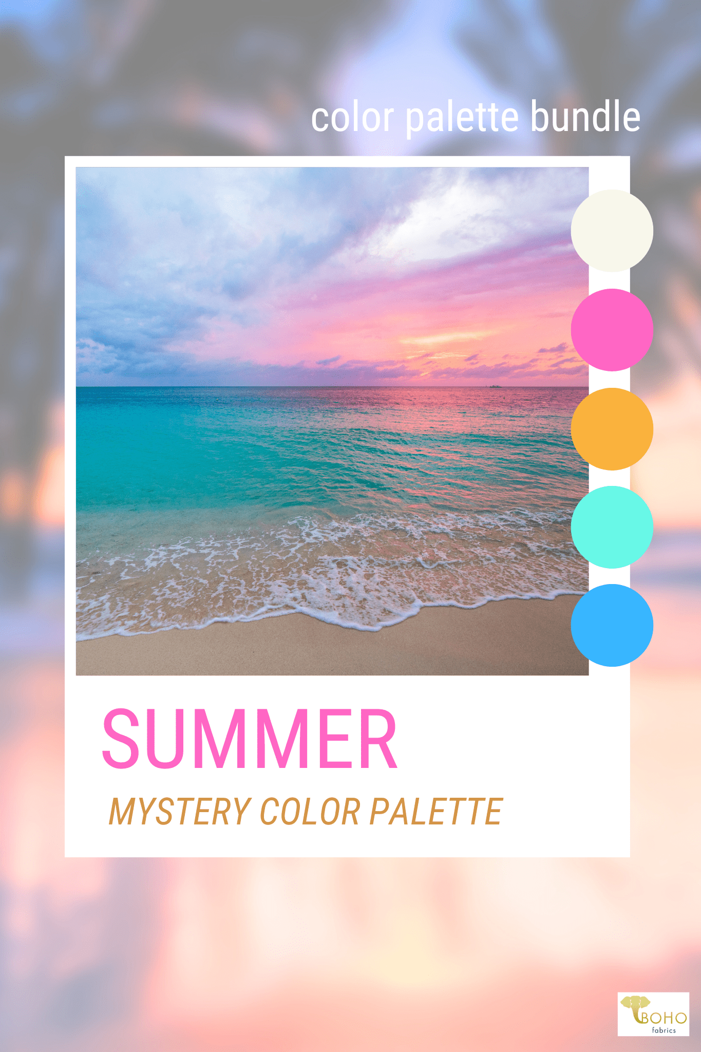 Summer, Mystery Color Palette Bundle - Boho Fabrics - Fabric Bundles