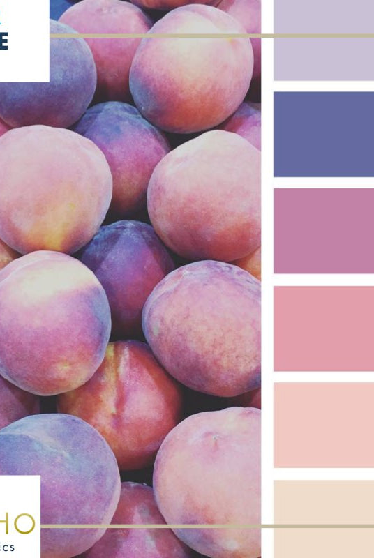 "Summer Peach", Mystery Color Palette Box. TAG SALE SPECIAL! - Boho Fabrics