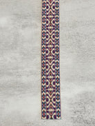 Summitline in Purple & Periwinkle. 1.5” Jacquard Woven Trim. TRIM - 166 - Boho Fabrics - Trims