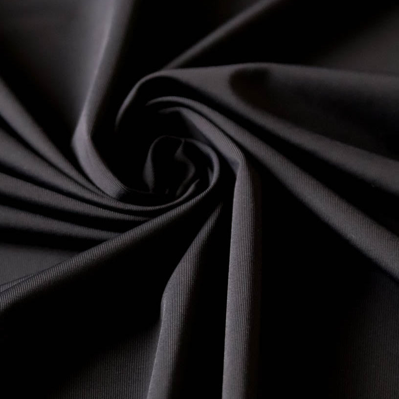 Swim/Activewear Solid in Black. Matte Nylon/Spandex Blend. S.SWIM-211 - Boho Fabrics