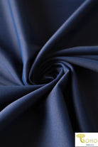 Swim/Activewear Solid in Navy Blue. Matte Nylon/Spandex Blend - Boho Fabrics