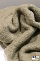 Taupe, Classic Double - Velour High Loft Fleece Fabric by Polartec. *2nds* - Boho Fabrics - Performance Fabrics
