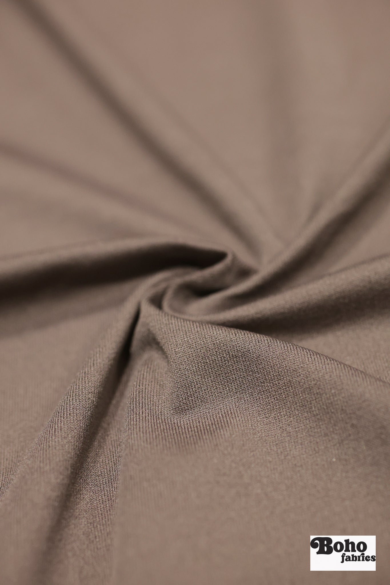 Taupe, Nylon Stretch Lining Knit Fabric - Boho Fabrics - Lining