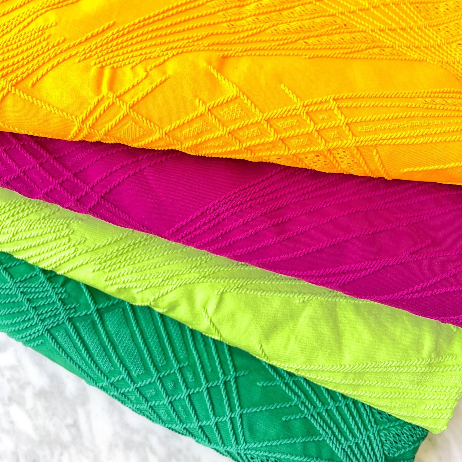 Textured Strobe, Jacquard Athletic/Swim Knit. High End Designer Quality! - Boho Fabrics