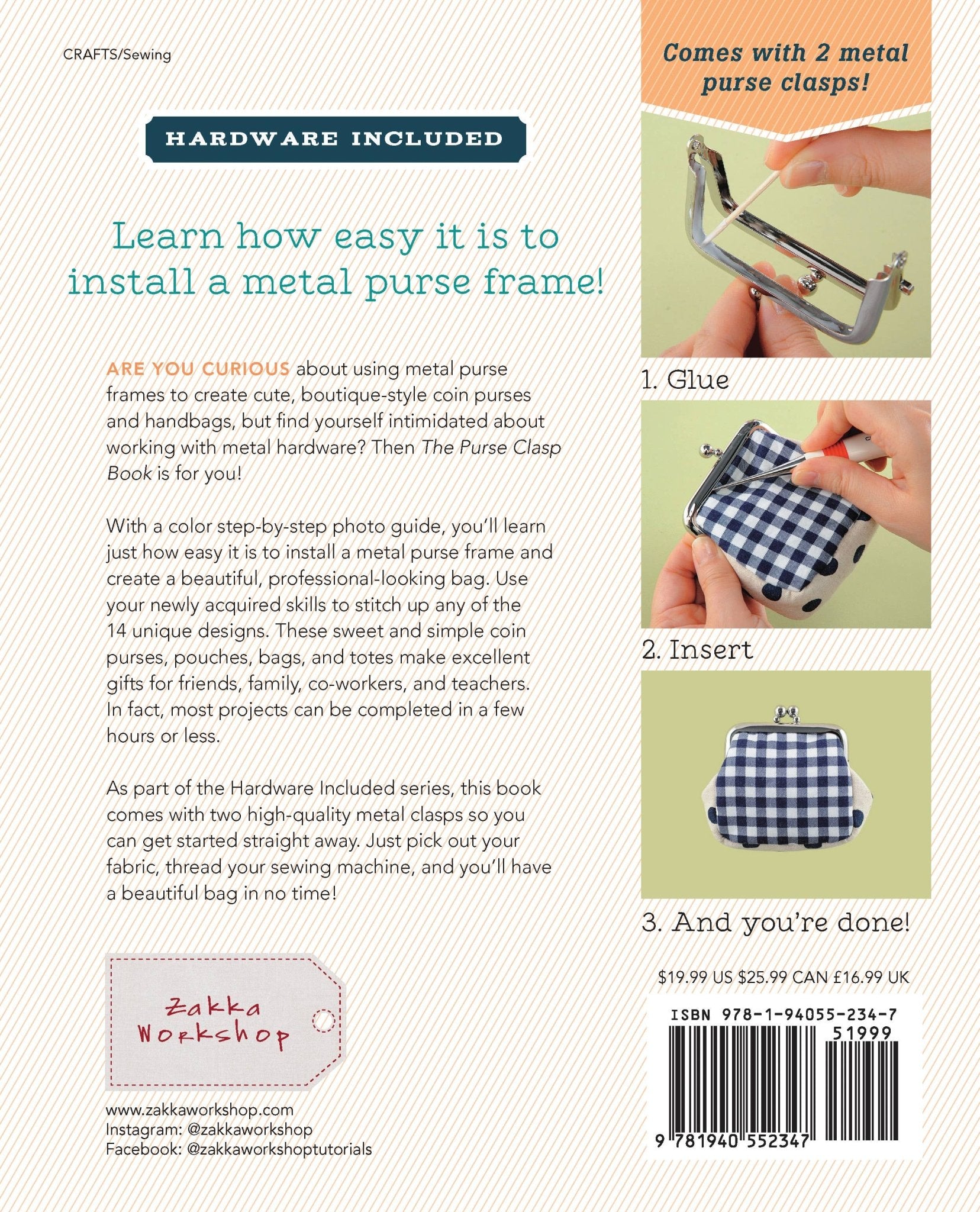 The Purse Clasp Book - Boho Fabrics - Books